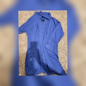 Blue Button Dress/Shirt